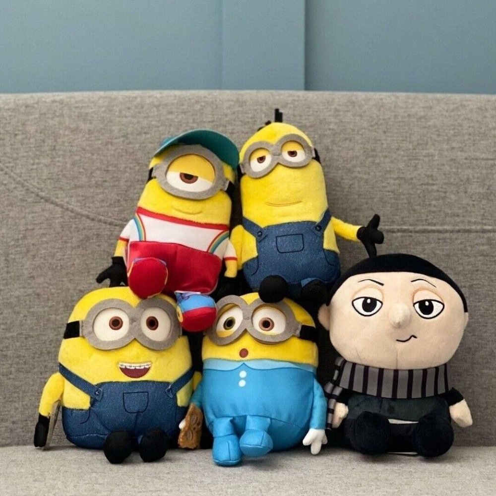 JUST PLAY Illumination's Minions and Gru Bob Cuddle Soft Small Plush 6"